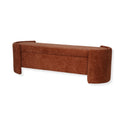 Sofia Upholstered Storage Bench Terracotta