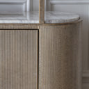 Roman Aged Gold Shelving Unit