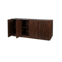 Mango Wood Four Door Wooden Buffet Sideboard