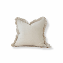 Maya Sand Ruffle Linen Cushion Cover 65x65cm