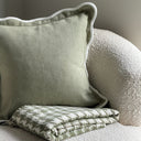 Lola Sage Cushion & Sadie Throw Bundle