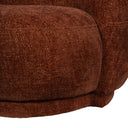 The Sofia Curved Mini Sofa Terracotta