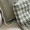 Lola Sage Cushion & Sadie Throw Bundle