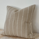 Camilla Beige Stripe Cushion Cover 53x53cm
