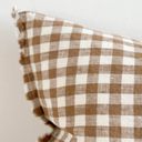 Mabel Brown Gingham Cushion Cover 50x30cm