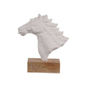 Carved Horse Head Sculpture