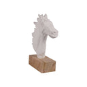 Carved Horse Head Sculpture