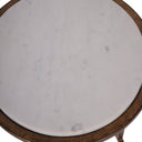 Portobello Accent Table White Banswara Marble