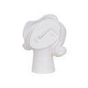 Art Deco Lady Face Resin Sculpture