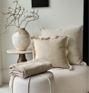 Tawny Brown Tassel Throw