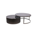 Roman Black Set of 2 Nesting Coffee Tables