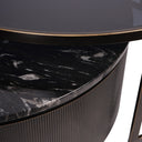 Roman Black Set of 2 Nesting Coffee Tables