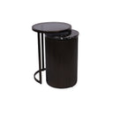 Roman Black Set of 2 Nesting Side Tables