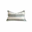 Fleur Teal Wide Stripe Cushion Cover 50×30cm