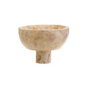 Chocolate Marble Pedestal Bowl