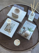 Sahara Travertine Square Decorative Bowl