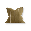 Aubrey Olive Green Stripe Cushion Cover 45x45cm