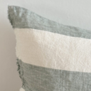 Fleur Teal Wide Stripe Cushion Cover 50×30cm