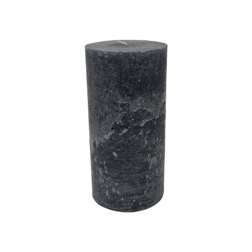 Dark Grey Pillar Candle 10x20cm Fluid Home Interiors