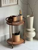 Dawn Rattan Gold Bar Trolley