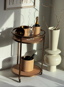 Dawn Rattan Gold Bar Trolley