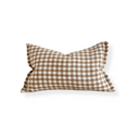 Mabel Brown Gingham Cushion Cover 50x30cm