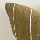 Aubrey Olive Green Stripe Cushion Cover 45x45cm
