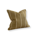 Aubrey Olive Green Stripe Cushion Cover 45x45cm