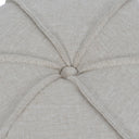 The Oxford Seamed Button Stool Oatmeal