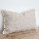Cream Boucle Cushion Cover 50 x 30cm