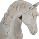 White Aged Horse Sculpture