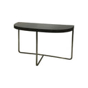 Fluid Home Interiors - Half Moon Console Table with Black Tinted Glass - Libra Interiors