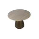 Light Travertine Round Dining Table 120cm