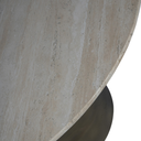 Light Travertine Round Dining Table 120cm