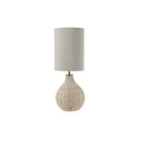 Natural Rattan Lamp with Drum Shade Large