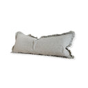 Midnight Navy Stripe Ruffle Cushion Cover 80x30cm
