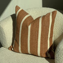 Olivia Rust & Cream Rope Stripe Cushion Covers