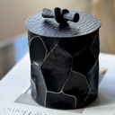 Selene Large Trinket Box in Black and Gold