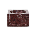 Odessa Square Burgundy Marble Bowl
