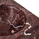 Odessa Square Burgundy Marble Bowl