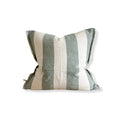 Fleur Teal Wide Stripe Cushion Cover 45x45cm