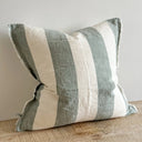 Fleur Teal Wide Stripe Cushion Cover 45x45cm