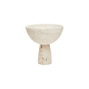 Travertine Pedestal Bowl