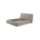 Soft Beige Upholstered 5′ King Sized Bed Frame - Libra Interiors
