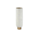 Blanche White and Gold Large Pedestal Vase