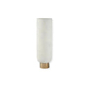 Blanche White and Gold Large Pedestal Vase