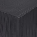Black Wooden Plinth Nested Set of Two