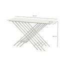 The Mayfair White Marble Console Table