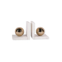 Pia White Marble Bookends