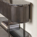 Roman Black Marble Console Table